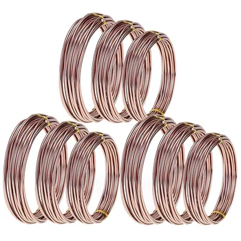 

9 Rolls Bonsai Wires Anodized Aluminum Bonsai Training Wire with 3 Sizes (1.0 Mm,1.5 Mm,2.0 Mm),Total 147 Feet