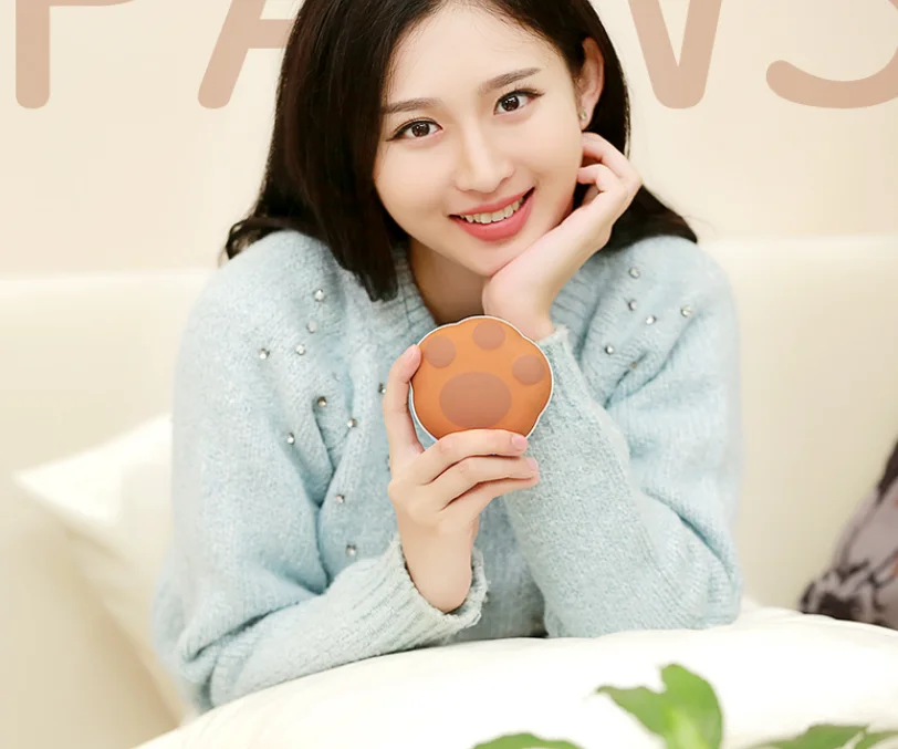 

Mini Bear Palm Hand Warmer Handy Heater USB Chargeable Mobile Power Charging Explosion-proof Electric Cake Charging LF726