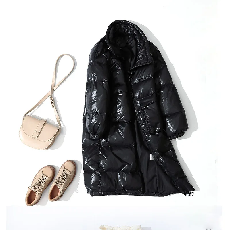 Зимняя куртка женская 2019 Толстая теплая Женская пуховая длинная парка Новое