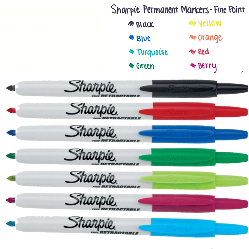 Sharpie Extra Fine oil-Based Paint Markers - Extra Fine Marker Point -  Black Oil Based Ink - 12 / Box