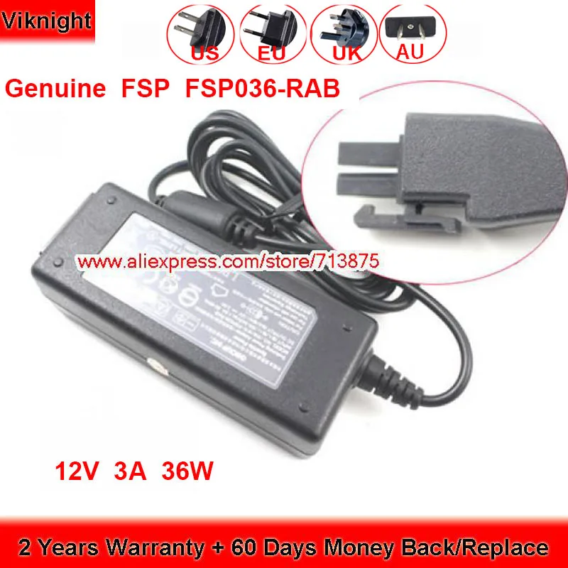 Оригинальный адаптер для телефона 12 В 3 А 2-контактный разъем TIGATE FSP036-RAB 60D 60E 30E-3G
