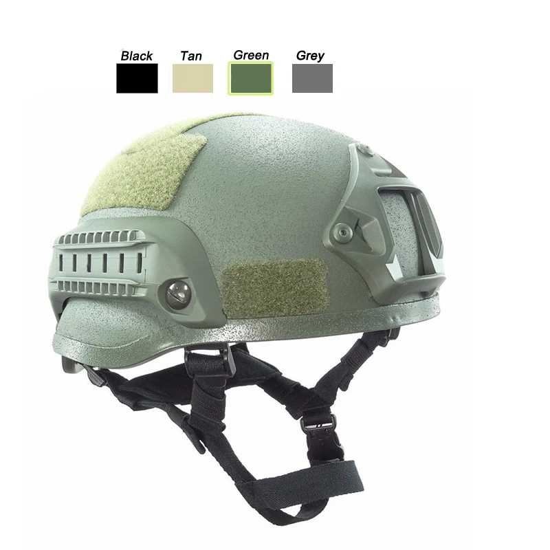 Mich 2002 Green Outdoor Airsoft Paintabll Shooting Helmet Head Protection Gear Tactical Fast Helmet Upgraded Mich 2000 2001 2002 Helmet - Цвет: Mich 2002 Green