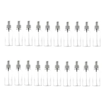 

20 Pack Fine Mist Clear Spray Bottles 100 Ml with Spray Cap, Reusable and Refillable Small Empty Plastic Bottles