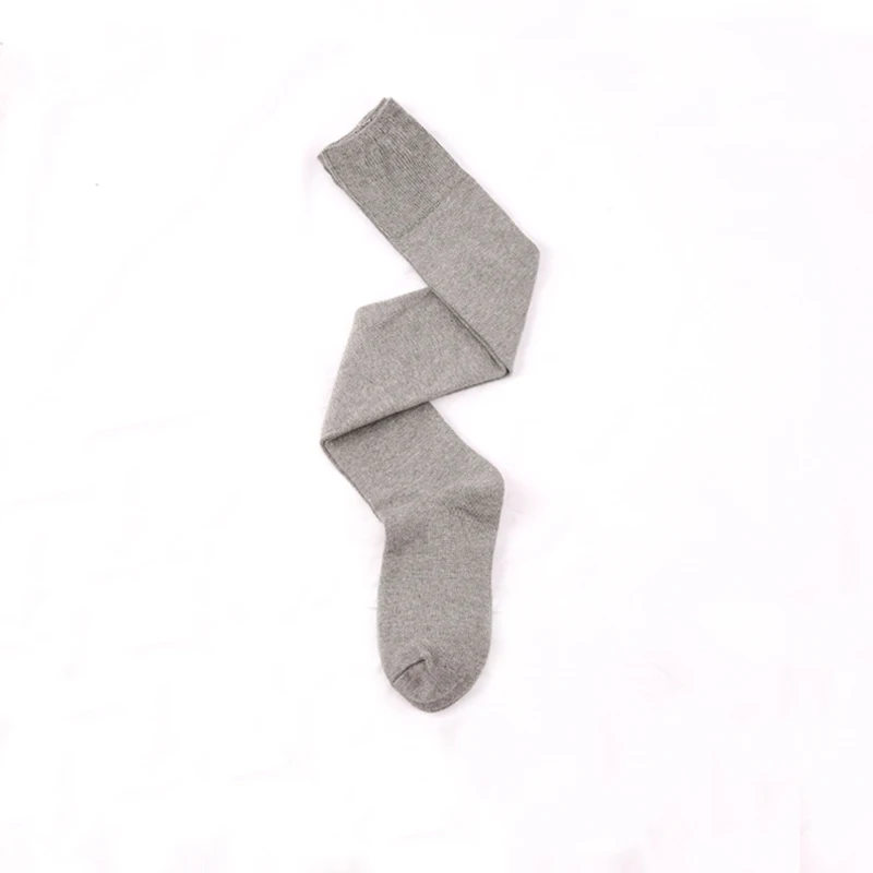 light grey Одежда для женщин, зимняя, выше колена, чулки, хлопок, теплые, тонкие, чулки для девушек, Йога, упражнения, тренировка, активный образ жизни, длинные носки - Цвет: light grey