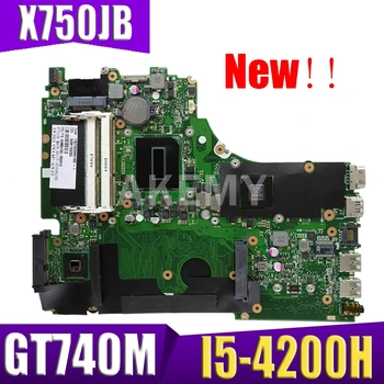 

Akmey X750JB motherboard For ASUS X750 X750J X750JN K750JB K750JN laptop motherboard I5-4200H GT740M Test work 100% original