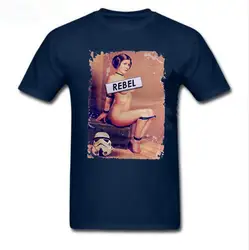 SDF принцесса Leia в Связывание озорной Rebel печатных футболка