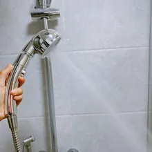 Shower-Head Stop-Button Rotating Water-Pressure Adjustable Degrees 360 with 3-Mode
