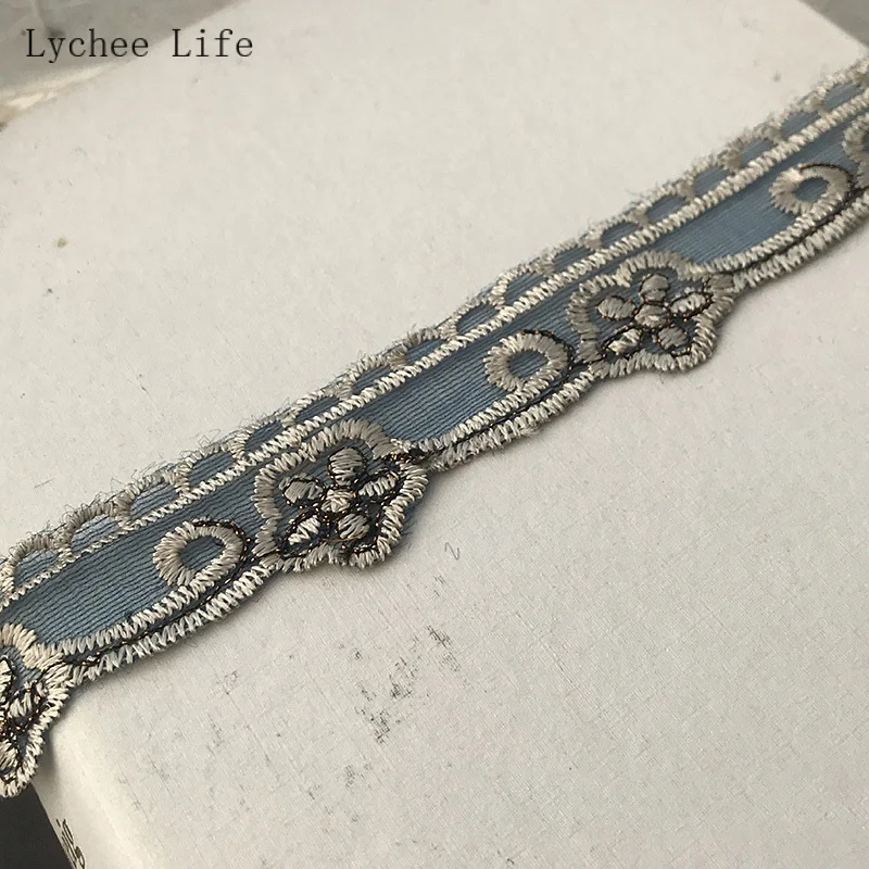 1M Lace Ribbon For Curtain Table Clothing Home Decoration Braid Embroidery Flower Lace Fabric Trim Diy Sewing Craft