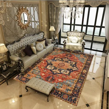 

Ancient Roman Style Geometric Art Carpet For Living Room Bedroom Anti-skid Floor Mat Fashion Kitchen Carpet Area