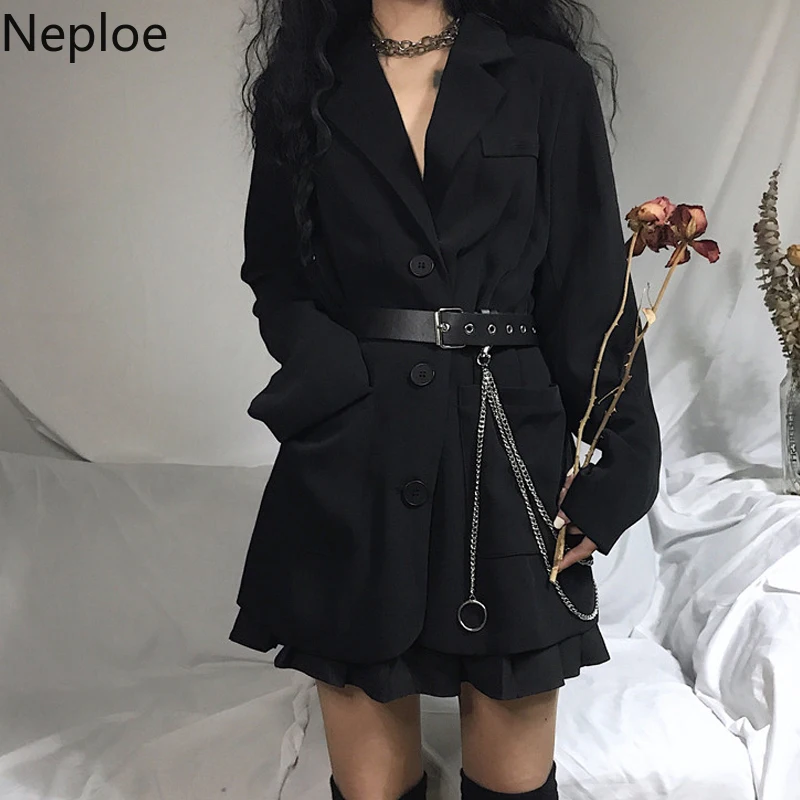 Женская Офисная куртка Neploe 2020 блейзеры с вытачками и длинным рукавом осеннее