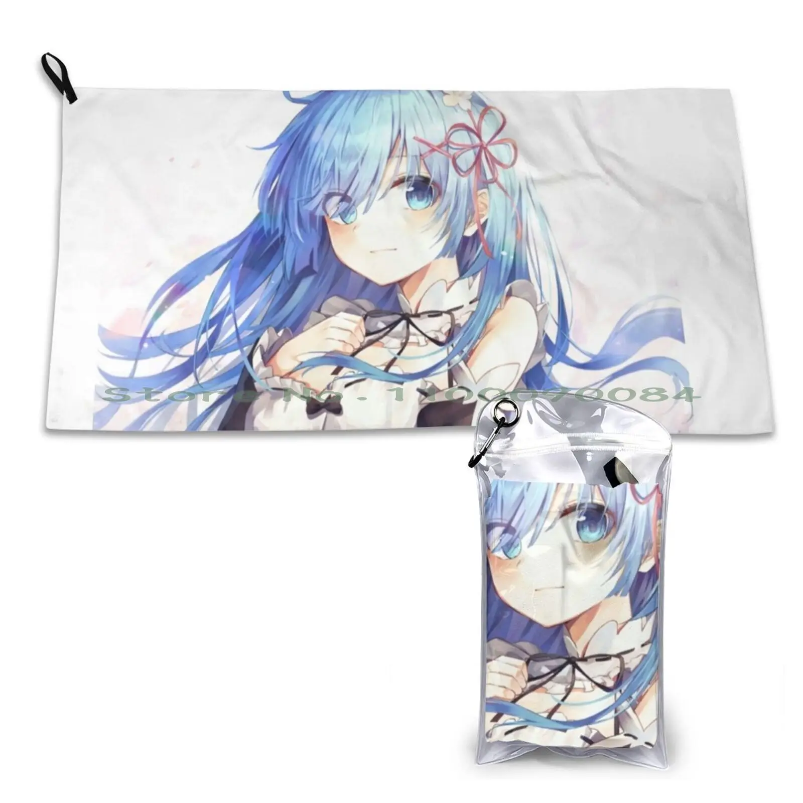 Rem Quick Dry Towel Gym Sports Bath Portable Blackandwhite Simple Pattern Plumbus Spaceship Portal Gun Mr Poopybutthole Cartoon |