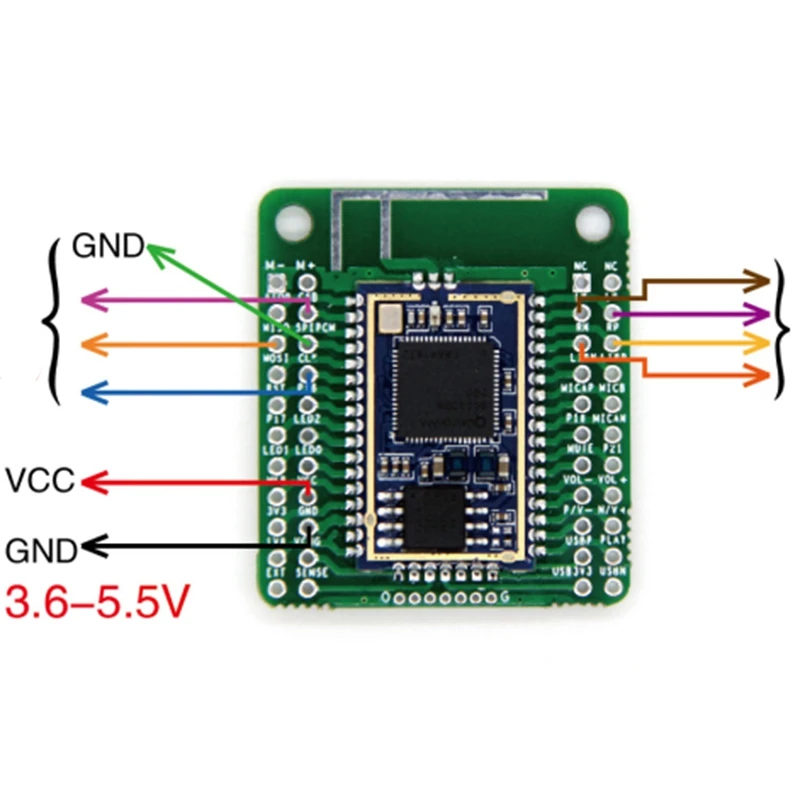 QCC3008 Bluetooth V5.0 низкая мощность Bluetooth аудио модуль APTX LL без потерь сжатия TWS ies