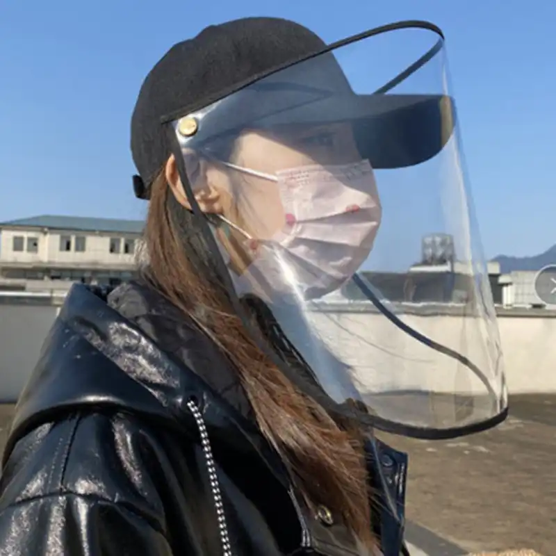 Multi Function Anti Spitting Shield Hat Dustproof Anti Fog Hat Adjustment Size Protective Cap