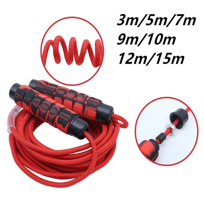 3m/5m/7m/10m/12m Jump Rope Long Skipping Rope Multiplayer Group Skip Rope  Sports Rolling Pin Fitness Jumping Rope Excercise