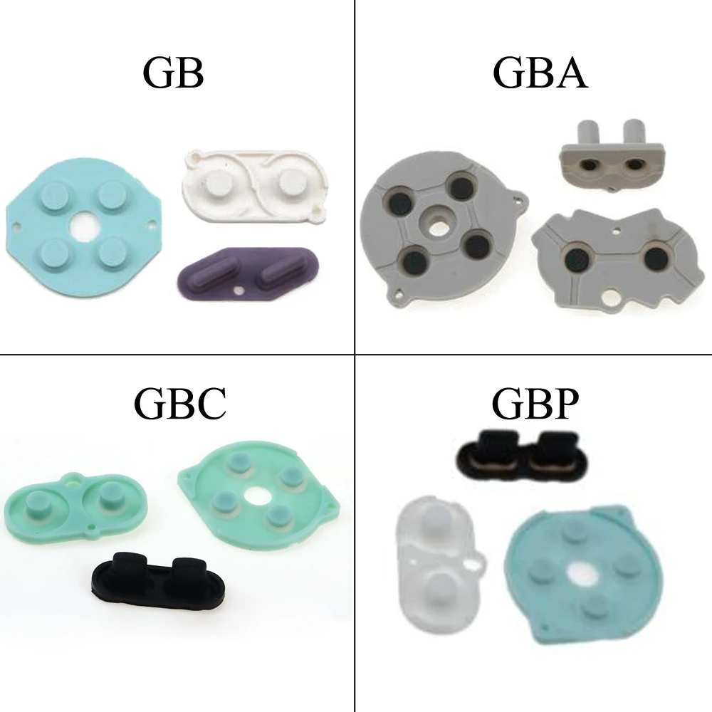 Yuxi 1Set Conduttivi In Gomma Bottoni A-B D-Pad In Silicone Avviare Selezionare Tastiera Per G-Ame Boy Classic Per G-Bc Per G-Ba Per G-B