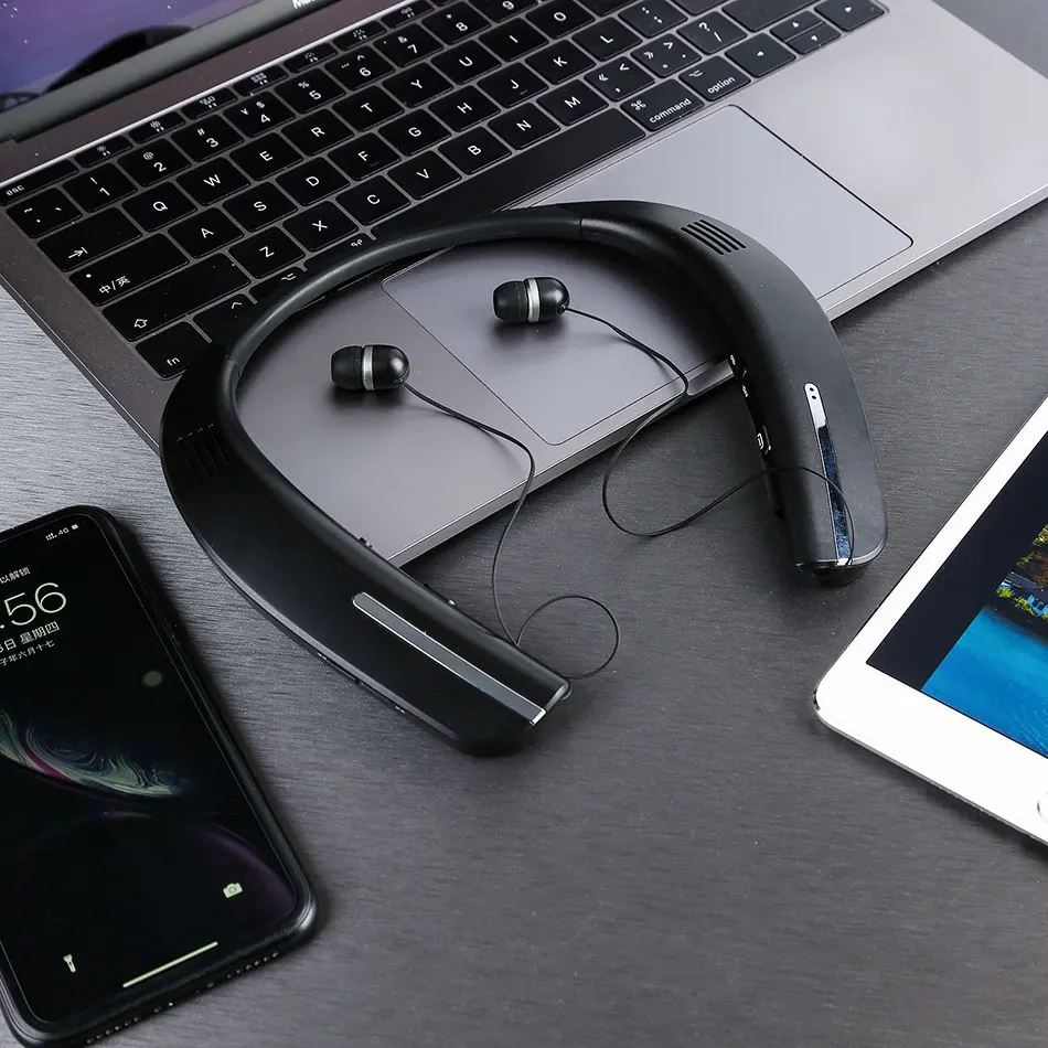 Neckband Bluetooth динамик s 2 в 1 5 0 спортивные беговые стерео музыкальные звонки наушники
