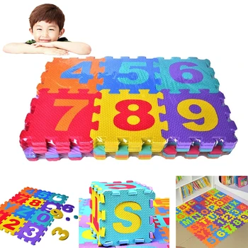 

36PC Soft Foam Mat Baby Children Kids Play Mat Alphabet Number Puzzle Jigsaw Activity Foam Soft Padded Creative Education