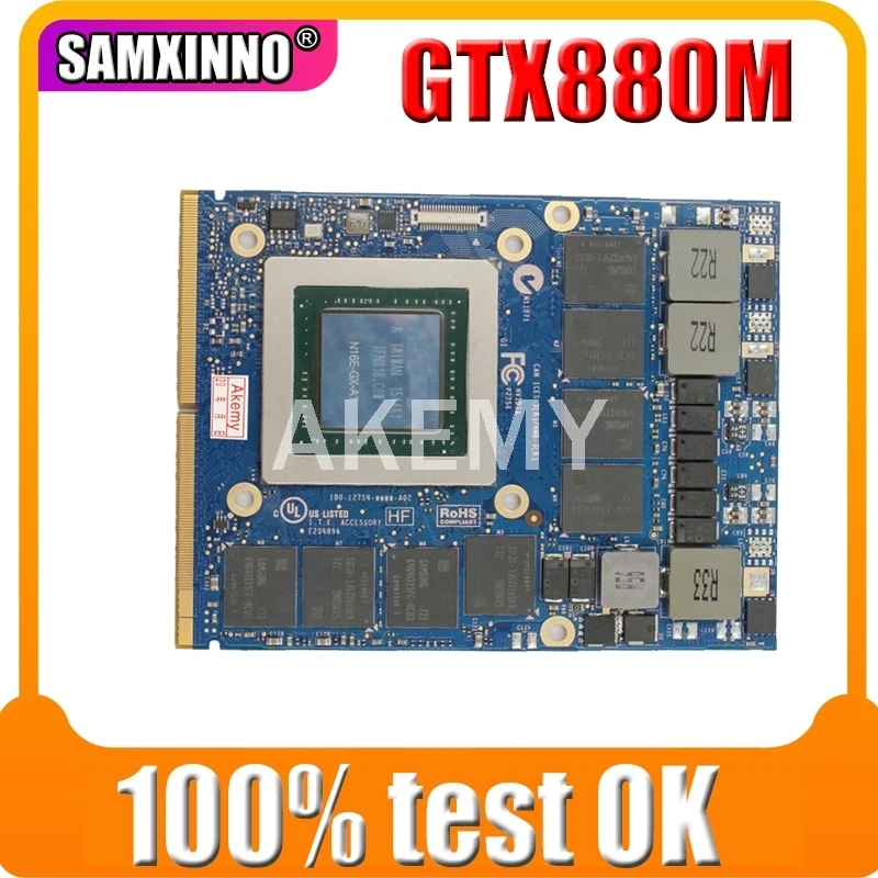 Видеокарта ERILLES GTX880M GDDR5 8 Гб N15E-GX-A2 для DELL Alienware M13X R1 R2 M15X M17X R3 R4 R5 M18X | Компьютеры и