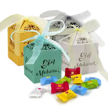 

Hollow Portable Creative Ribbon Gift Box Candy Boxes Dessert Package Storage Craft Party Decor Birthday Festival Packaging