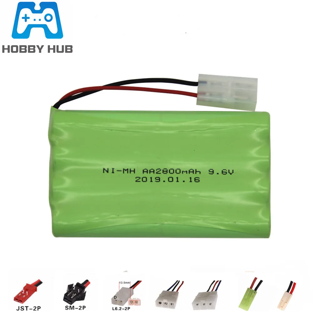 9.6v 2800mah Nimh Battery For Rc Toys Car Boats Gun Train Truck