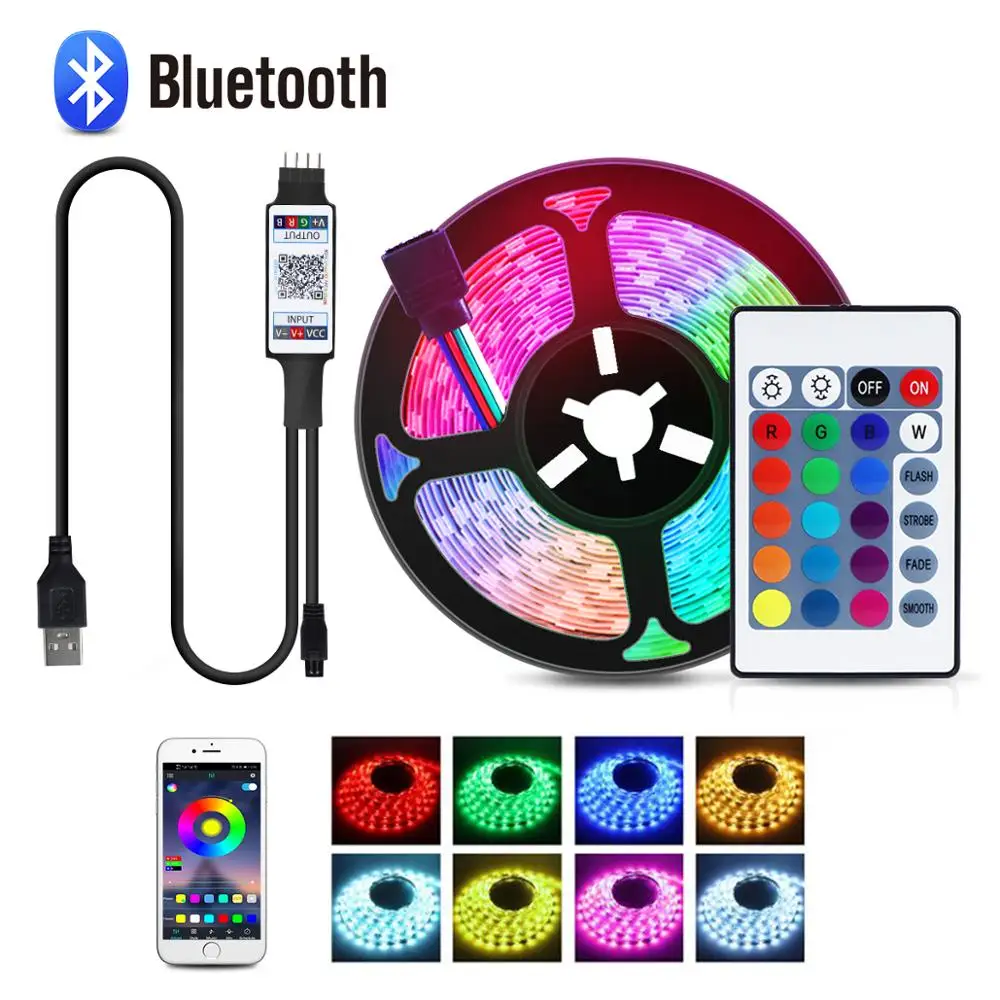 Светодиодный диодный светильник Светодиодная лента с Bluetooth управлением Smd 5050