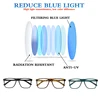 Eyeglasses Reading Glasses Men Anti Glare Computer Glasses Frame Large Square Blue Light Presbyopia +1.0 To+4.0 5025 MARE AZZURO ► Photo 3/6