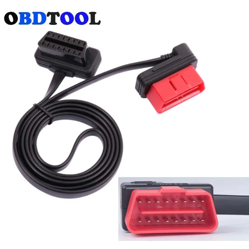 110 см 16-контактный OBD2 штекер-гнездо Кабель Obd компьютерный диагностический