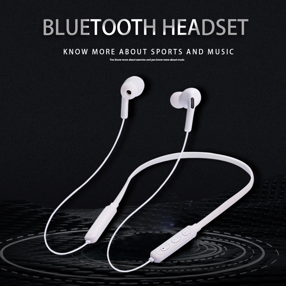 VONY Проводные Bluetooth наушники спортивные с шейным ремешком магнитные микрофоном