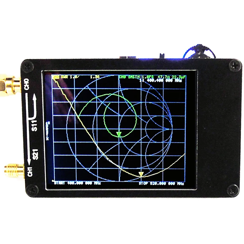 Векторный сетевой анализатор цифровой сенсорный экран коротковолновой MF HF УВЧ антенна анализатор стоящая волна с батареей