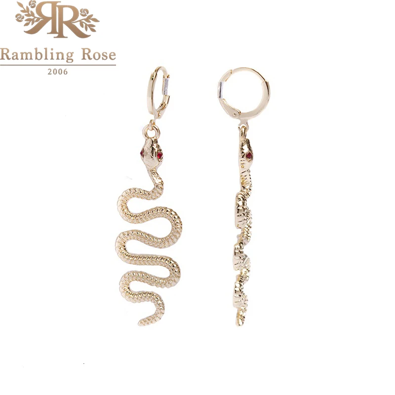 

New Fashion Hoop Earrings ZA Cute Snake Animal Gold Earrings in Drop Trend Jewelry for Women Gifts