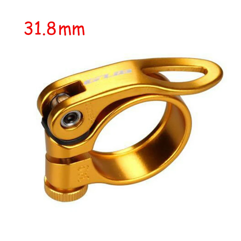 Gold 31.8mm MTB зажимы для сидений 31,8/34,9 мм алюминиевый сплав велосипедный зажим для сидений дорожный велосипед быстросъемный Сверхлегкий велосипедный Зажимная клипса - Цвет: Gold 31.8mm