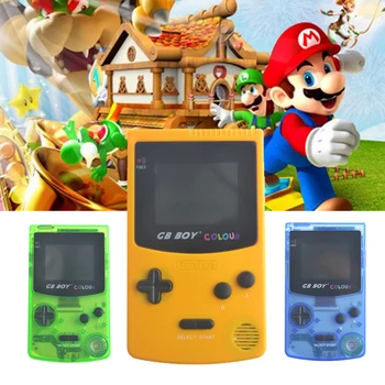 

GB Boy Color Handheld Game Player 2.7" Portable Classic Game Console Consoles With Backlit 66 Built-in Games For Child Gift