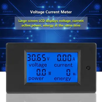 

DC Power Multimeter 6.5-100V DC Voltage Energy Testing Voltmeter Digital Meter