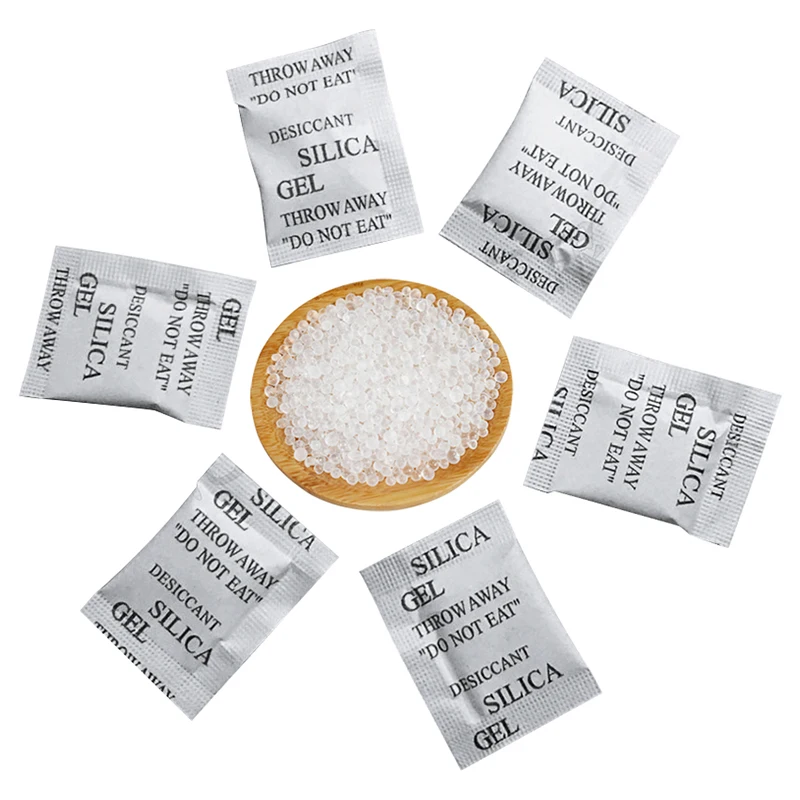 100 Pack Trockenmittel Entfeuchter Entfeuchtungsmittel Granulatbeutel Silicagel 