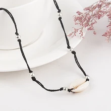 Новые модные летние аксессуары натуральная оболочка цепочки из воска женское ожерелье чокер полностью ручной работы пляж богемные ключицы цепи ювелирные изделия