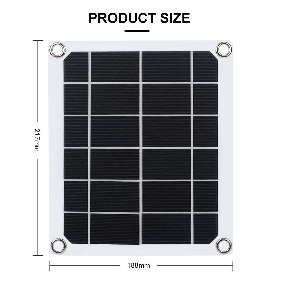 10W 5V Solar Panel& Solar Power Battery For Emergency power Supply& For outdoor foro camping for emergency Charging use