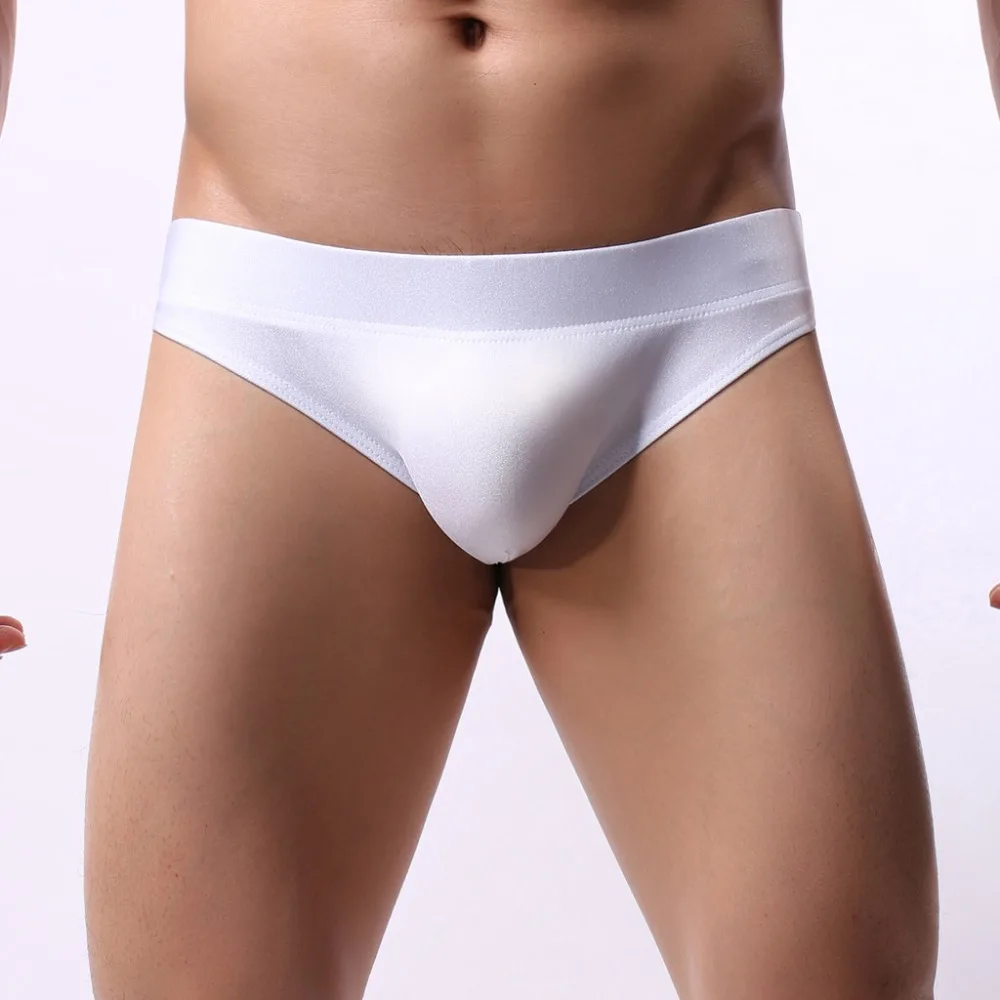 Men's Briefs Swim Trunks Underpants Low-Waisted Pure Color Swimming Briefs Underwear Sexy Knickers Male Panties Slip Homme #3D23 (13)