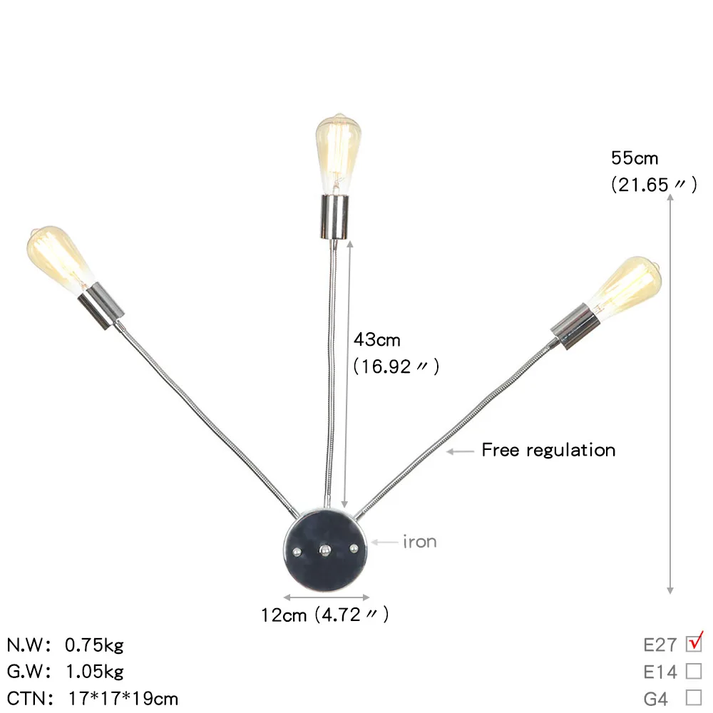 B0028-3铬色 尺寸图英文版
