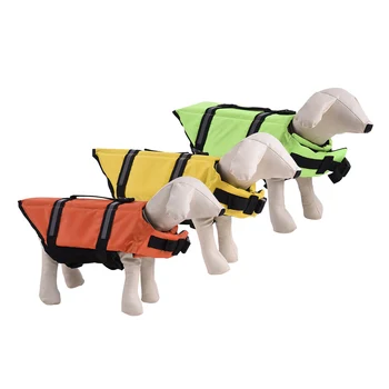 

1pc Pets Dog Jacket Buoyant Secure Float Vest Outdoor Water Swimming Safety Preserver Adjustable Reflecting Padding Clothing