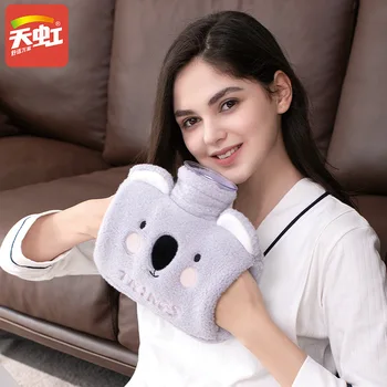 

Flask Warmer Bag Hot Water Bottle Fluffy Electric Cozy Girls Mini Hot Water Bottle Kawaii Agua Caliente Rubber Bag BW50RS