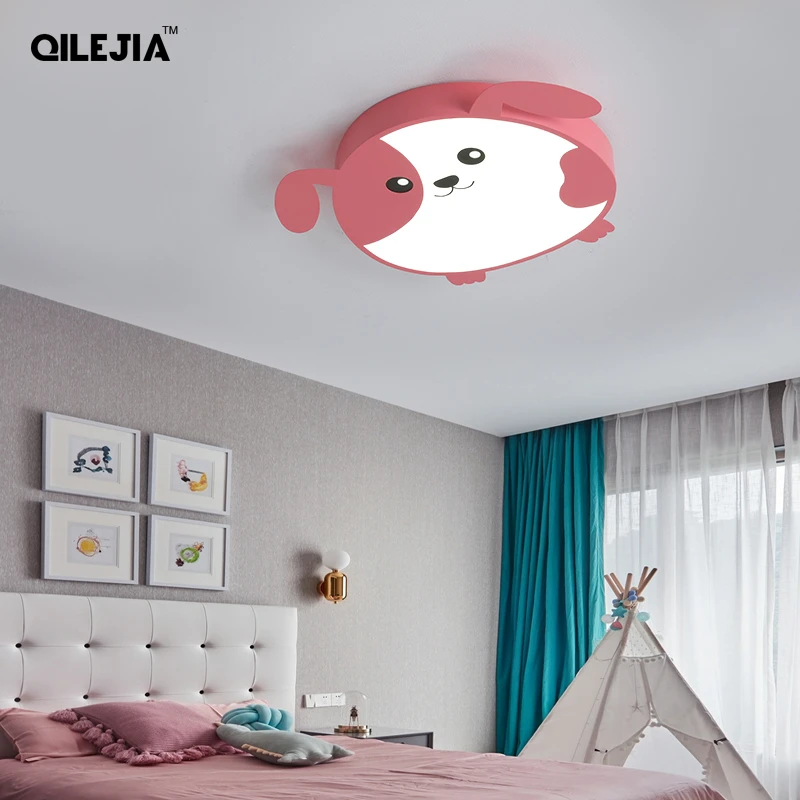

Ceiling Light New Design LED Light Baby Room Child Cutie Cat Shape With Remote Control Lamp Lighting Lamparas Luminaria Fixture