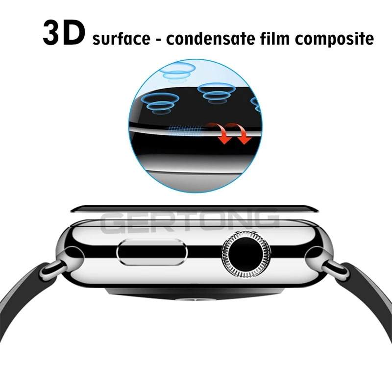 3D закаленное стекло для Apple Watch Series 5 Защитная пленка для экрана iwatch 44 мм 40 мм серия 5 Чехол стеклянная пленка