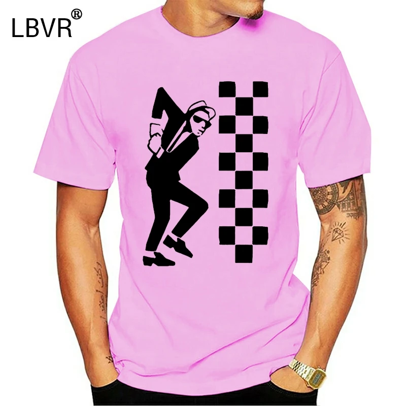Ska Dude Two Tone Футболка скидки регги унисекс Топ размеры S-3XL хлопковая модная