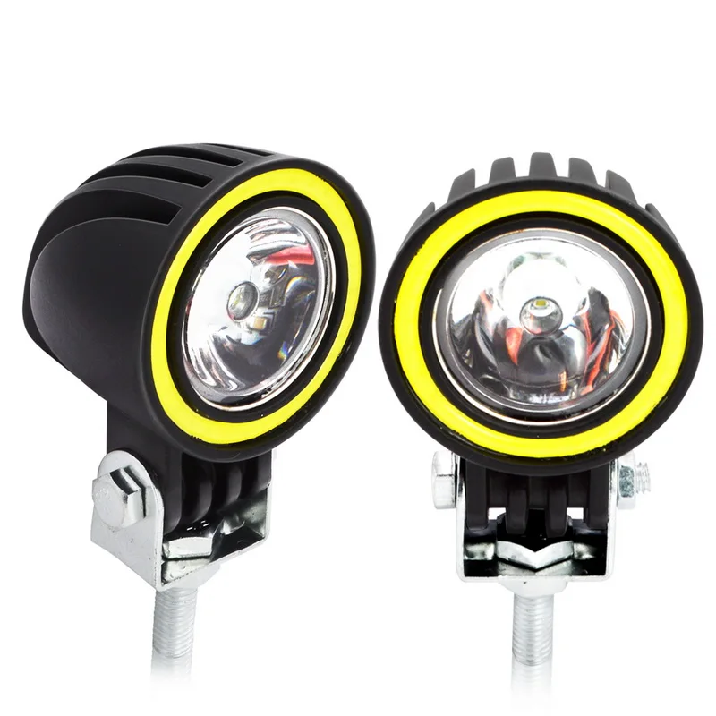 

Safego 10W Angel Eyes Round Led Work Light Spot Beam Car Driving Fog Lamp for Motorcycle Offroad ATV SUV 4WD 4x4 Truck Boat