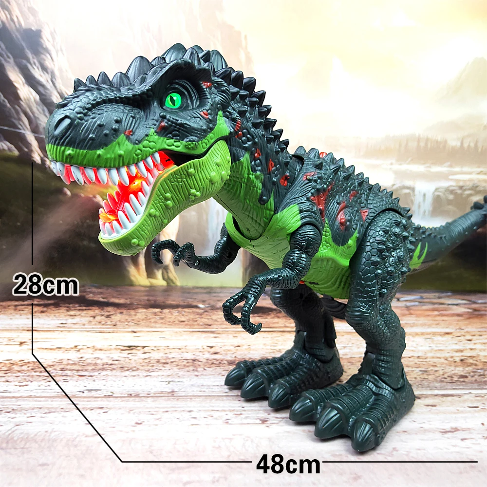 Remote Control Dinosaur 48CM Large Dinosaur Model  Walking Movement With Glowing Eyes Tyrannosaurus Rex  Animal toys For Kids 2