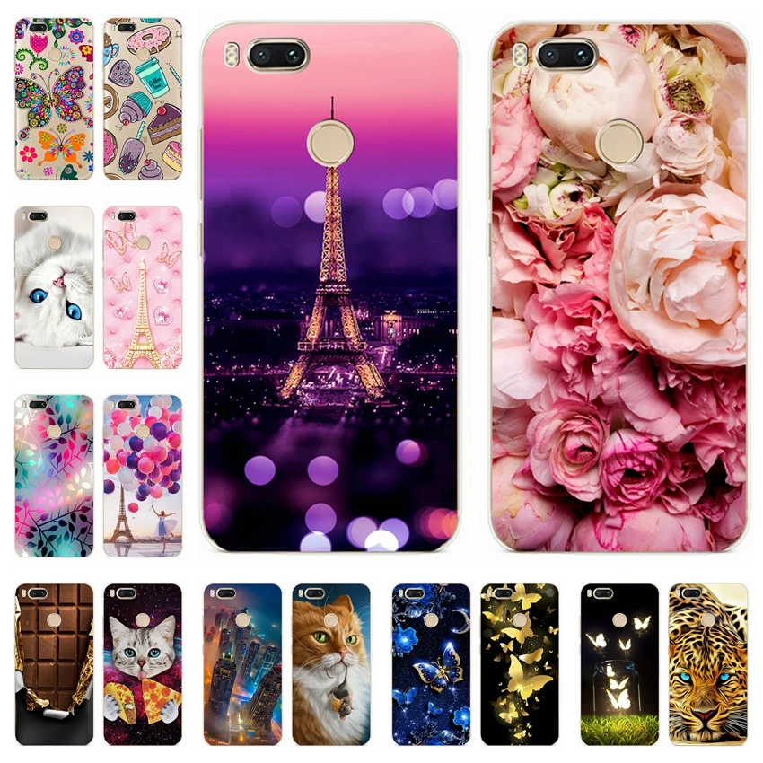 for Xiaomi Mi 5x A1 Silicon Soft TPU Phone Case On Mi5X Back Cover Shell Mi5x MiA1 Xiami5X 5 x A 1 fundas |