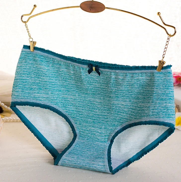 As picture show Женские хлопковые трусы в полоску с принтом в горошек, женские трусы, женское нижнее белье, женское сексуальное нижнее белье, женские трусы Lenceria Mujer - Цвет: As picture show