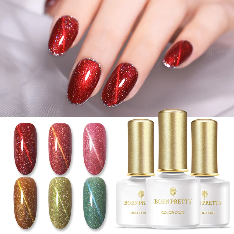

6ml 3D Magnetic Gel Nail Polish Colorful Glittering Soak Off Nail Art Gel Polish UV LED Gel Varnish for DIY Manicuring