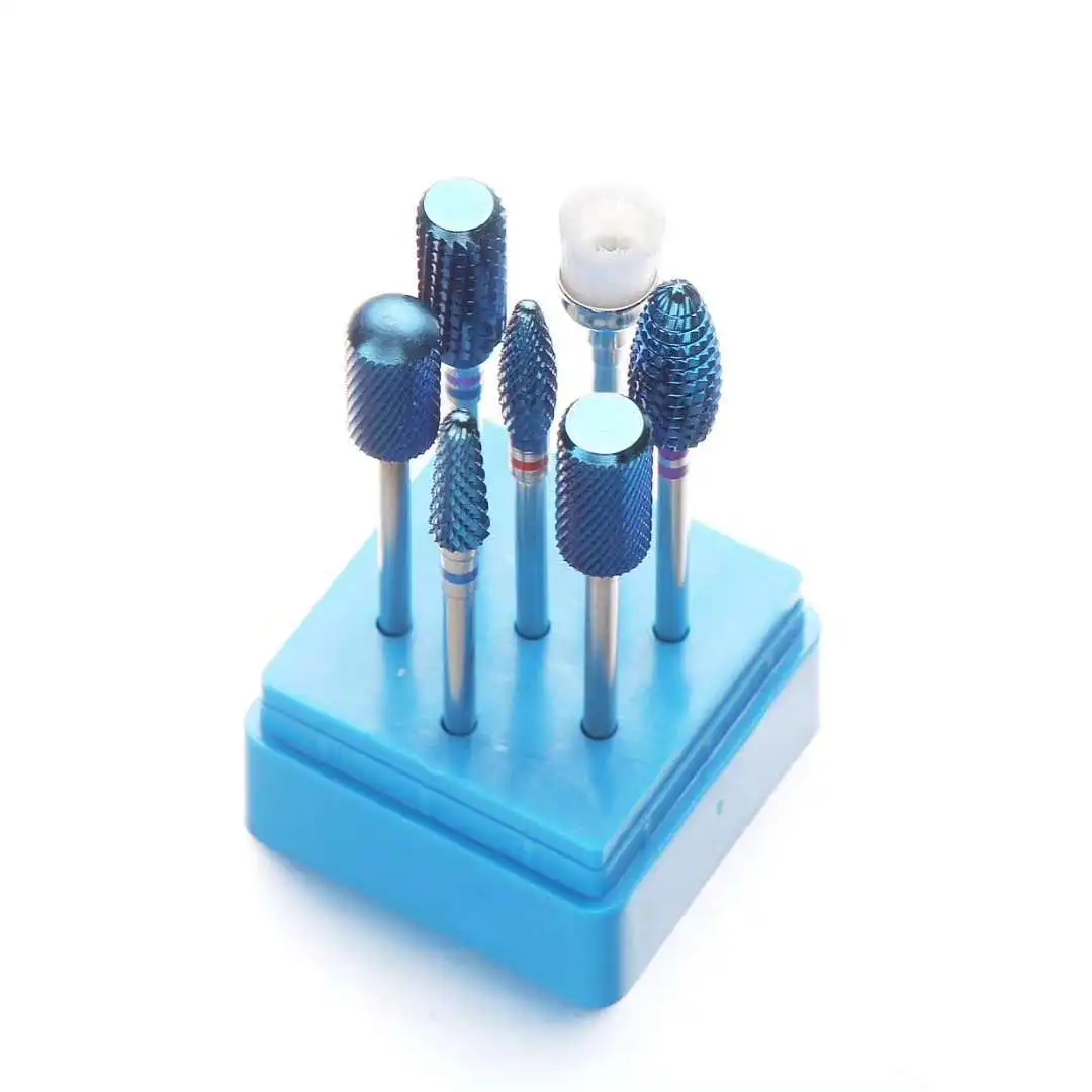 

High-Speed Stable Mute Polishing Nail Manicure Multi-headed Set Accessories Color Exfoliating Scrub Carved Grinding Universal He