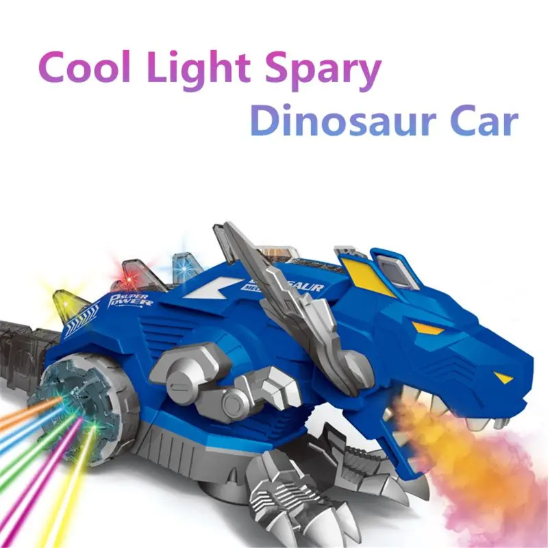 New Dinosaur Spray Toy Car With Light Music Boys Toy Kids Gift Play Vehicles 3
